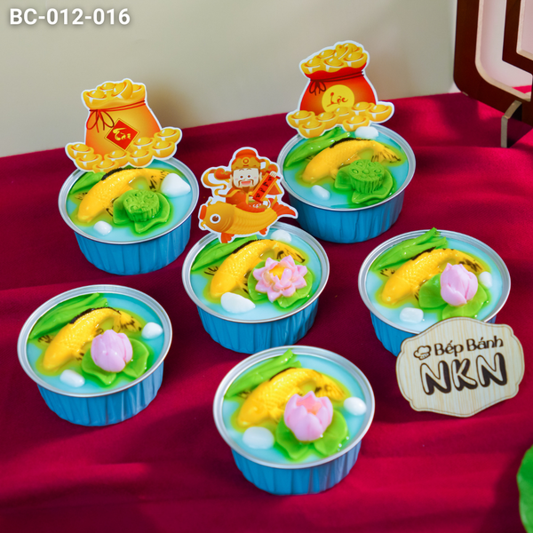  Set 6 Cupcake Cá Chép Cúng Ông Táo (BC-012-016) 