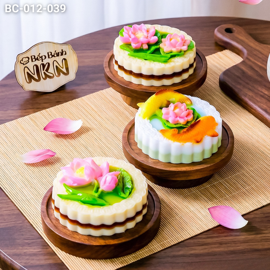  Set 3 Bánh Cúng Rằm Song Ngư Liên Hoa (BC-012-039) 