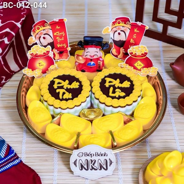  Khay Vàng Thần Tài Phát Tài - Phát Lộc (BC-012-044) 