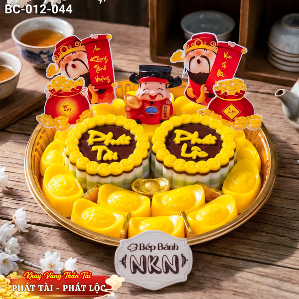 Khay Vàng Thần Tài Phát Tài - Phát Lộc (BC-012-044) 
