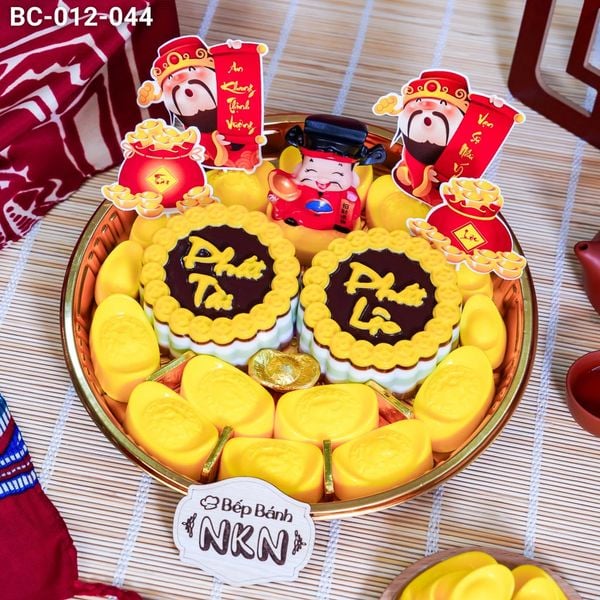  Khay Vàng Thần Tài Phát Tài - Phát Lộc (BC-012-044) 