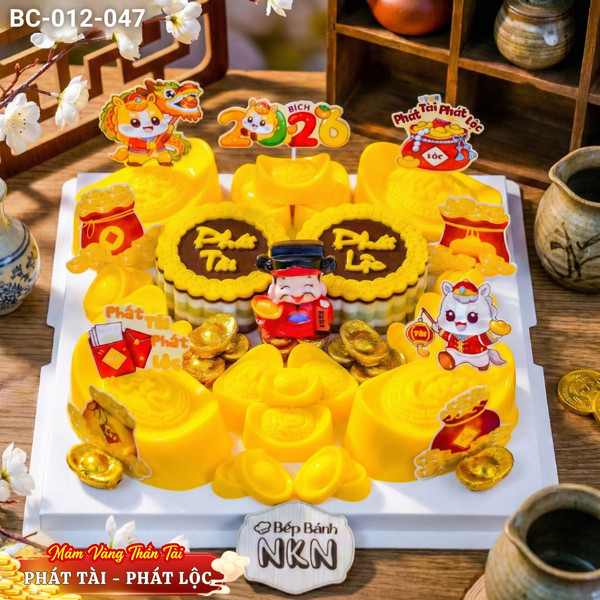  Mâm Vàng Thần Tài Phát Tài Phát Lộc Đặc Biệt 2026 (BC-012-047) 