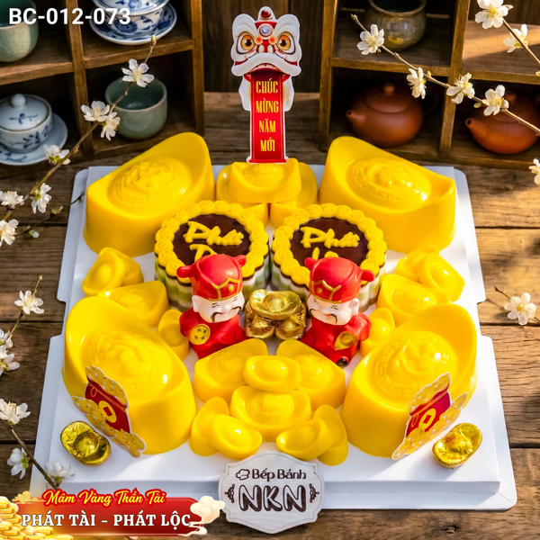  Mâm Vàng Thần Tài Phát Tài Phát Lộc Đặc Biệt (Mẫu 1) (BC-012-073) 