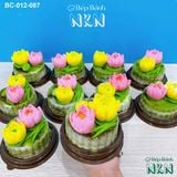  Set 3 Bánh Cúng Hoa Sen Vàng (BC-012-087) 