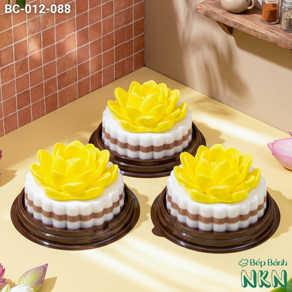  Set 3 Bánh Cúng Hoa Sen Vàng (BC-012-088) 