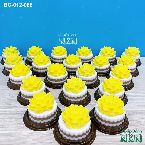  Set 3 Bánh Cúng Hoa Sen Vàng (BC-012-088) 