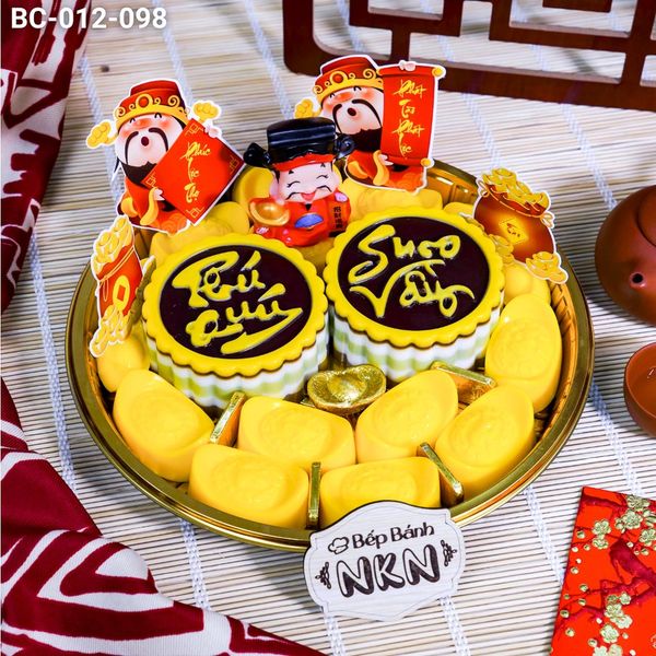  Khay vàng Thần Tài Phú Quý Sum Vầy (BC-012-098) 