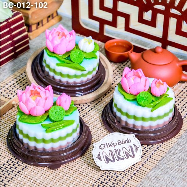  Set 3 Bánh Cúng Hồng Liên Hoa (BC-012-102) 