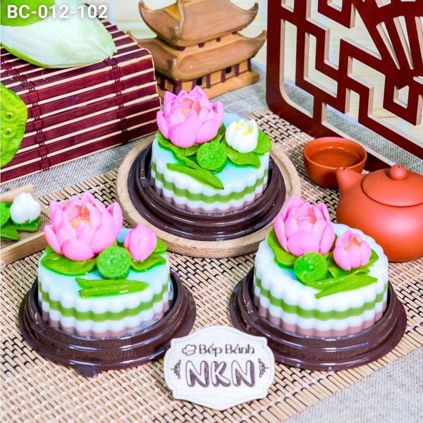  Set 3 Bánh Cúng Hồng Liên Hoa (BC-012-102) 