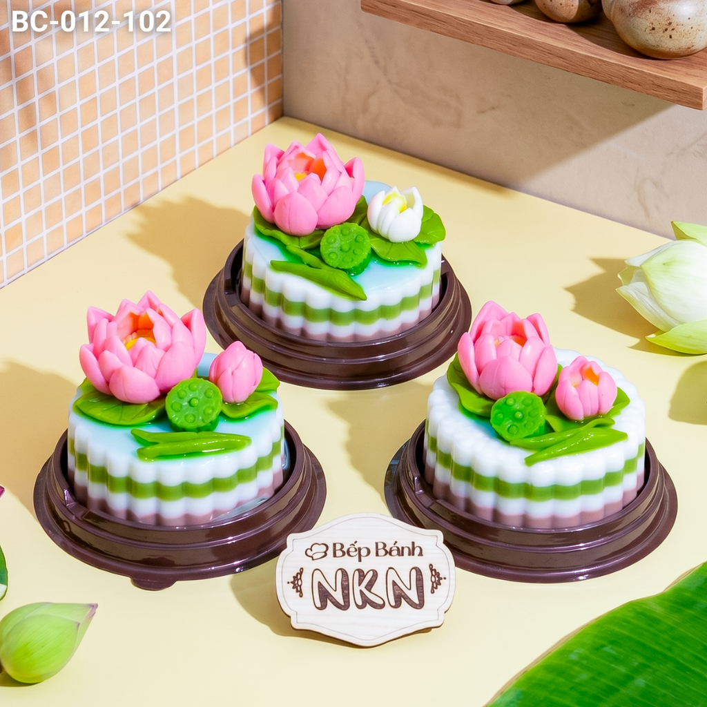  Set 3 Bánh Cúng Hồng Liên Hoa (BC-012-102) 