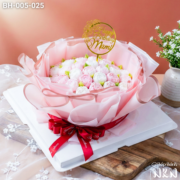  Bánh Bó Hoa Hồng Trà Nụ (BH-005-025) 