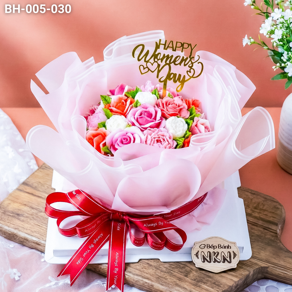  Bánh Bó Hoa Hồng Form Đứng (BH-005-030) 