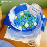  Bánh Bó Hoa Hồng Trà Nụ Tone Xanh (BH-005-031) 