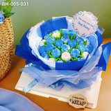  Bánh Bó Hoa Hồng Trà Nụ Tone Xanh (BH-005-031) 