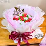  Bánh Bó Hoa Hồng Trà Nụ Tone Đỏ (BH-005-034) 