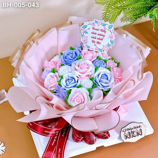  Bánh Bó Hoa Tone Tím (BH-005-043) 