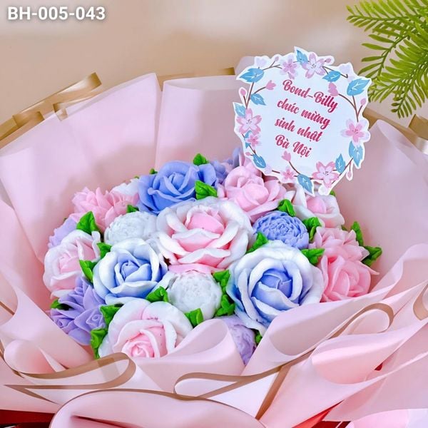  Bánh Bó Hoa Tone Tím (BH-005-043) 