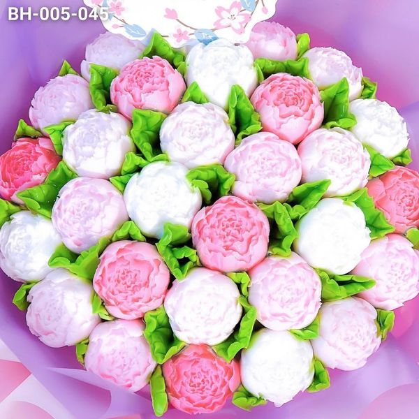  Bánh Bó Hoa Hồng Trà Nụ Tone Tím (BH-005-045) 