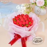  Bánh Bó Hoa Dâu Tây 8/3 Mini (BH-005-057) 