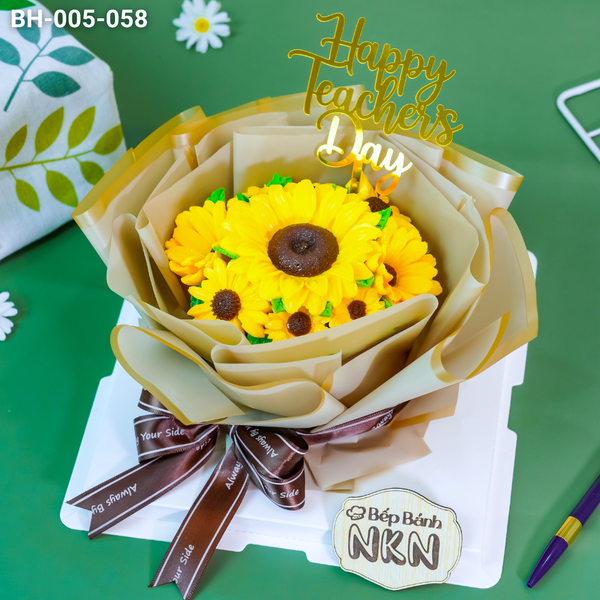  Bánh Bó Hoa Hướng Dương 20/11 Mini (BH-005-058) 