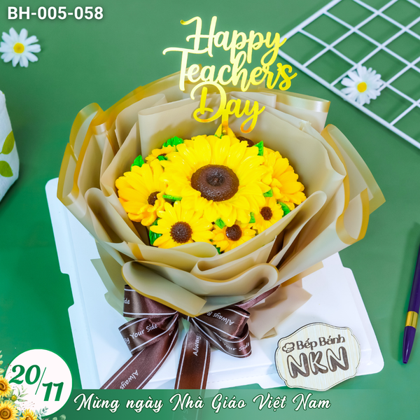  Bánh Bó Hoa Hướng Dương 20/11 Mini (BH-005-058) 