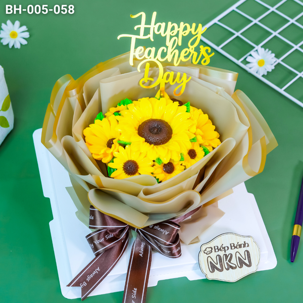  Bánh Bó Hoa Hướng Dương 20/11 Mini (BH-005-058) 