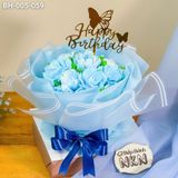  Bánh Bó Hoa Tone Xanh Mini (BH-005-059) 