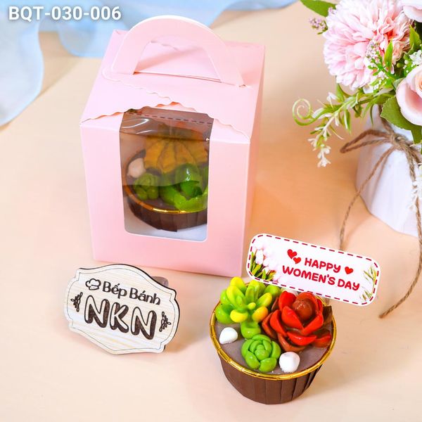  Hộp Bánh Quà Tặng Sen Đá Mini (BQT-030-006) 