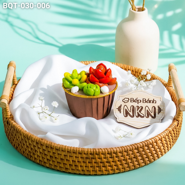  Hộp Bánh Quà Tặng Sen Đá Mini (BQT-030-006) 
