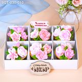  Hộp Bánh Quà Tặng 6 Cupcake Hoa Hồng (BQT-030-010) 