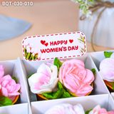  Hộp Bánh Quà Tặng 6 Cupcake Hoa Hồng (BQT-030-010) 