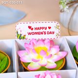  Hộp Bánh Quà Tặng 6 Cupcake Hoa Sen (BQT-030-011) 