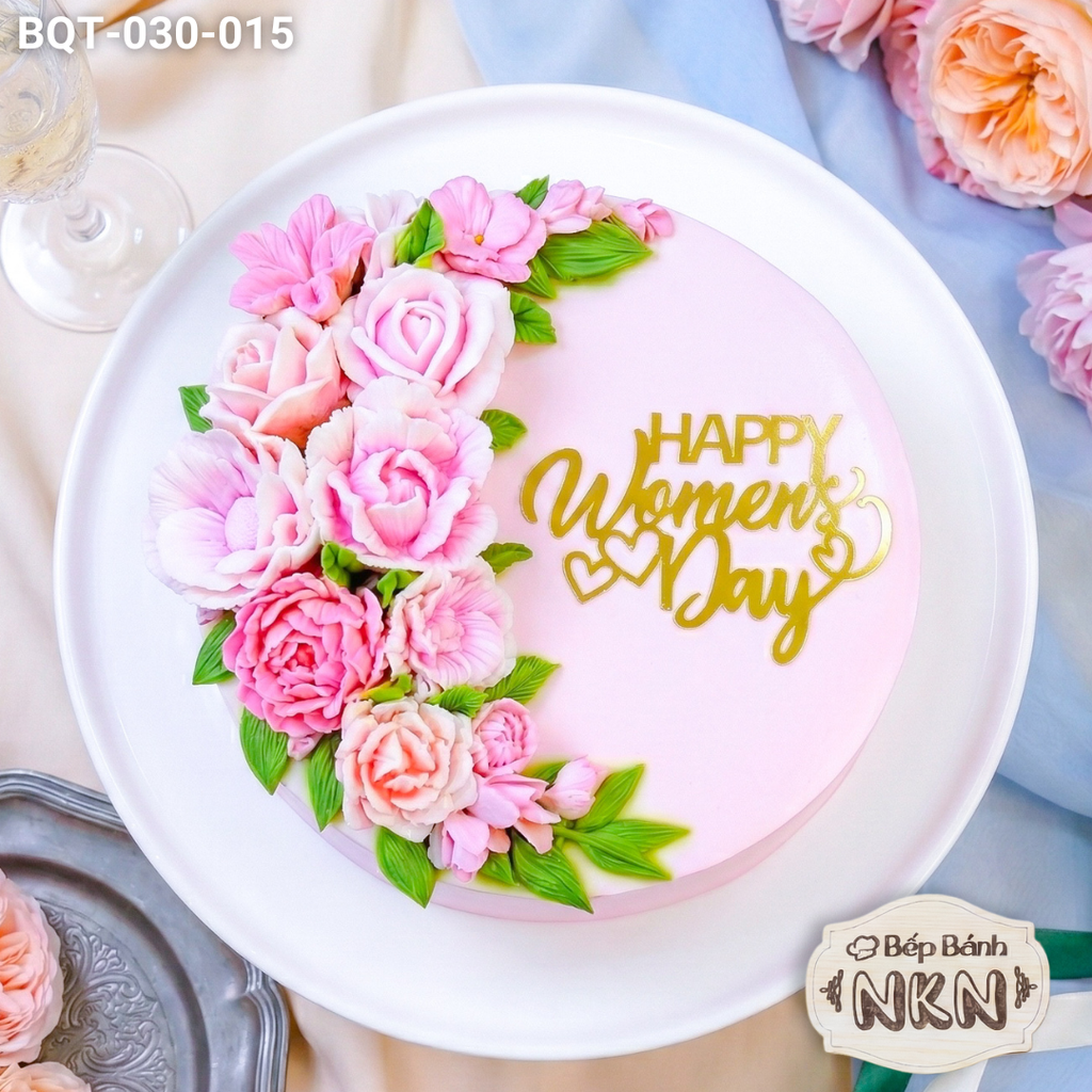  Bánh Quà Tặng Hoa Hồng (BQT-030-015) 