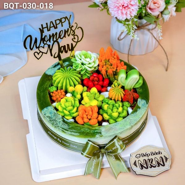  Bánh Quà Tặng 20/11 Sen Đá Hiện Đại (BQT-030-018) 