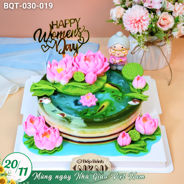  Bánh Quà Tặng 20/11 Hồ Sen Cá Lội (BQT-030-019) 