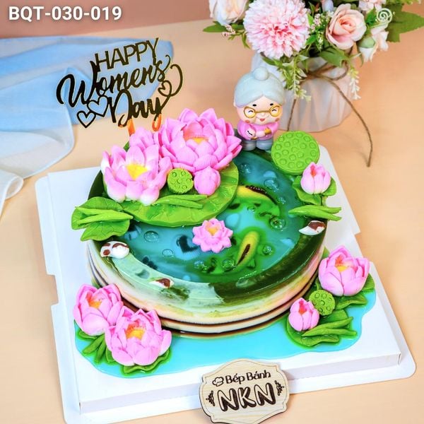  Bánh Quà Tặng 20/11 Hồ Sen Cá Lội (BQT-030-019) 