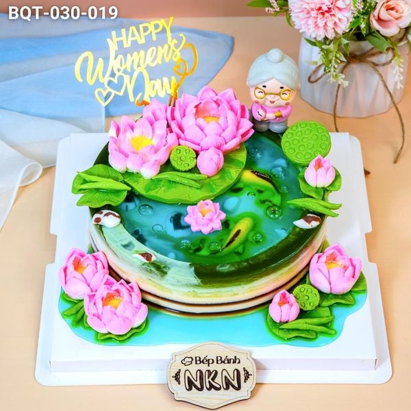  Bánh Quà Tặng 20/11 Hồ Sen Cá Lội (BQT-030-019) 
