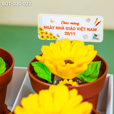  Hộp Bánh Quà Tặng 4 Chậu Hoa Hướng Dương Kèm Xẻng (BQT-030-022) 