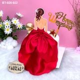  Bánh Quà tặng 20/10 Cô Gái Váy Đỏ (BT-028-022) 