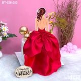 Bánh Quà tặng 20/10 Cô Gái Váy Đỏ (BT-028-022) 