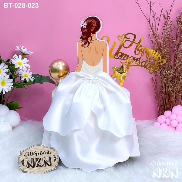  Bánh Quà tặng 20/10 Cô Gái Váy Trắng (BT-028-023) 