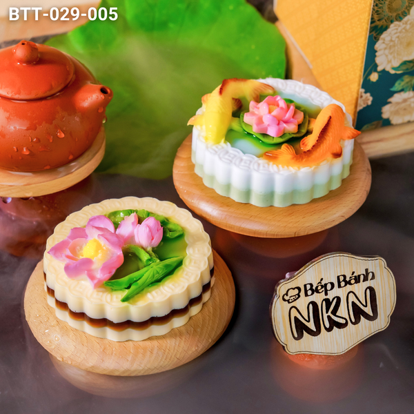  Hộp Bánh Trung Thu Song Ngư Vọng Nguyệt 4D (BTT-029-005) 