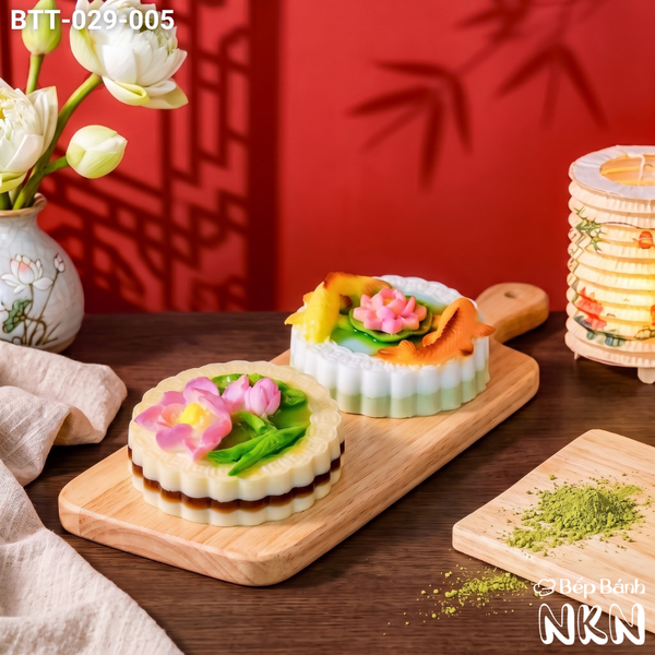  Hộp Bánh Trung Thu Song Ngư Vọng Nguyệt 4D (BTT-029-005) 