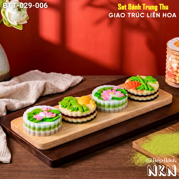  Hộp Bánh Trung Thu Giao Trúc Liên Hoa (BTT-029-006) 