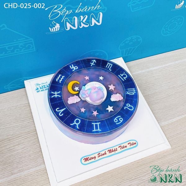  Bánh Sinh Nhật Cung Bảo Bình (CHD-025-002) 