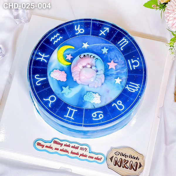  Bánh Sinh Nhật Cung Cự Giải (CHD-025-004) 