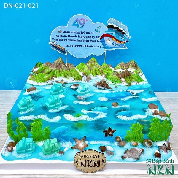  Bánh Kỷ Niệm Thành Lập Công Ty Tàu Biển Theo Yêu Cầu (DN-021-021) 