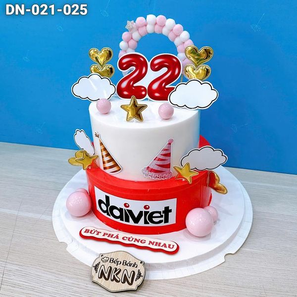  Bánh 2 Tầng Kỷ Niệm Doanh Nghiệp (DN-021-025) 