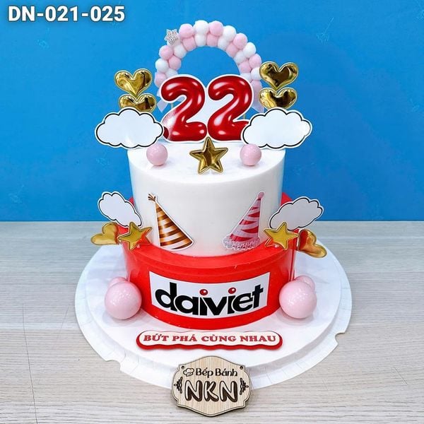  Bánh 2 Tầng Kỷ Niệm Doanh Nghiệp (DN-021-025) 