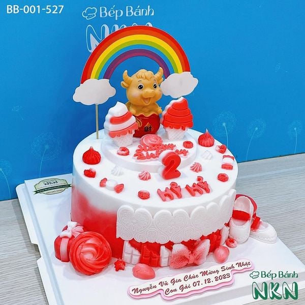  Bánh Sinh Nhật Cho Bé Tuổi Sửu (BB-001-527) 